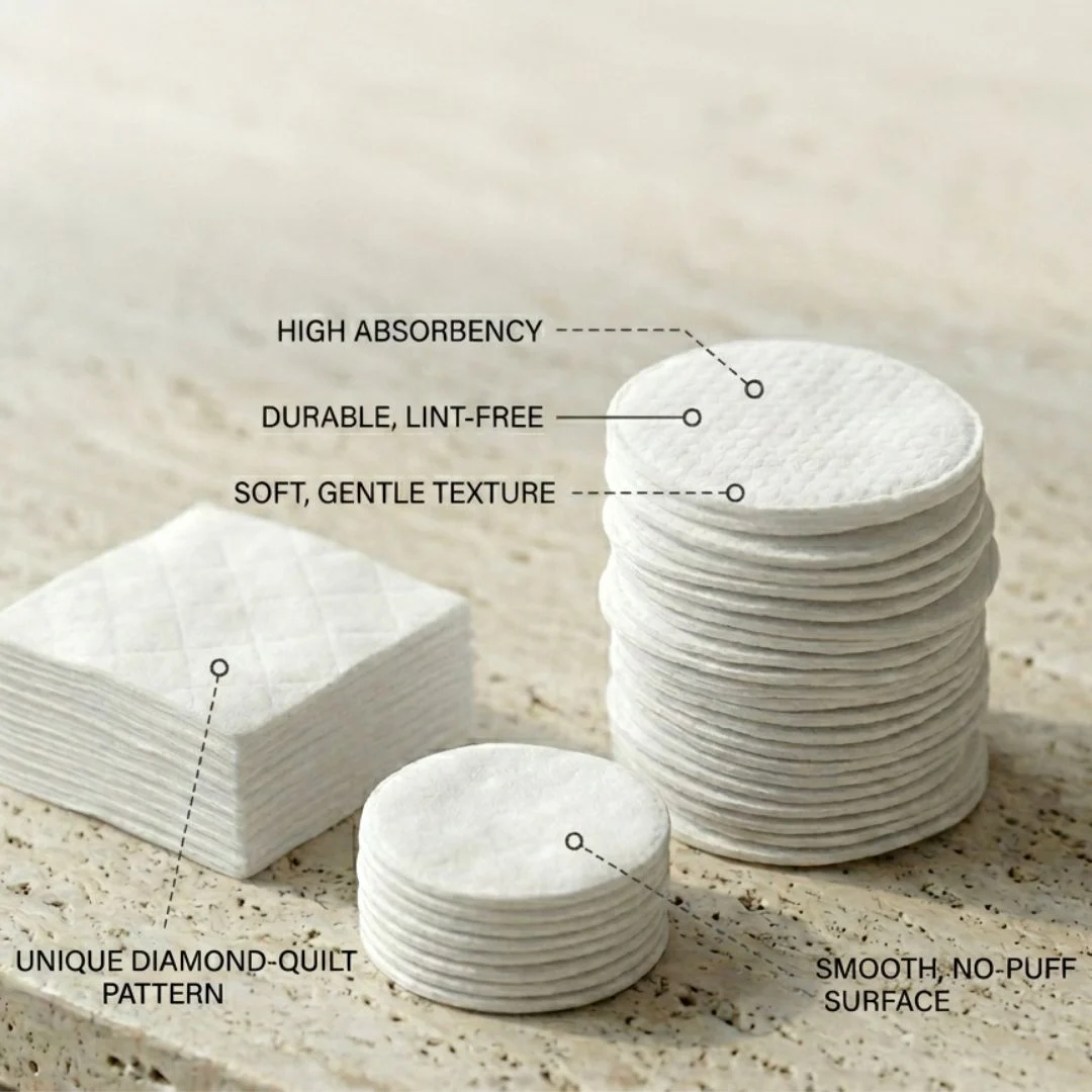 Cosmetic Pads Spunlace Nonwoven Fabric view 1