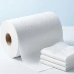 High-quality spunlace nonwoven fabric used for manufacturing facial wipes with excellent absorbency and durability.