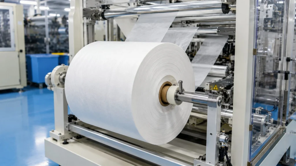 Non Woven Rolls for Automatic Desiccant Pouch Packing Machine — India